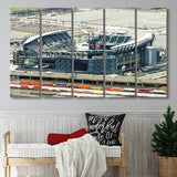 Philadelphia Eagles Stadium Canvas Prints Lincoln Financial Field Wall Art,Multi Panels B,Sport Stadium Art Prints, Fan Gift