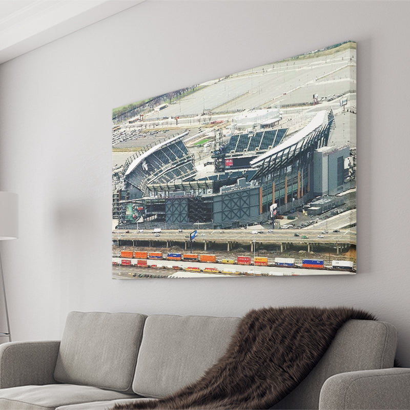 Philadelphia Eagles Stadium Canvas Prints Lincoln Financial Field Wall Art,Sport Stadium Art Prints, Fan Gift, Wall Decor