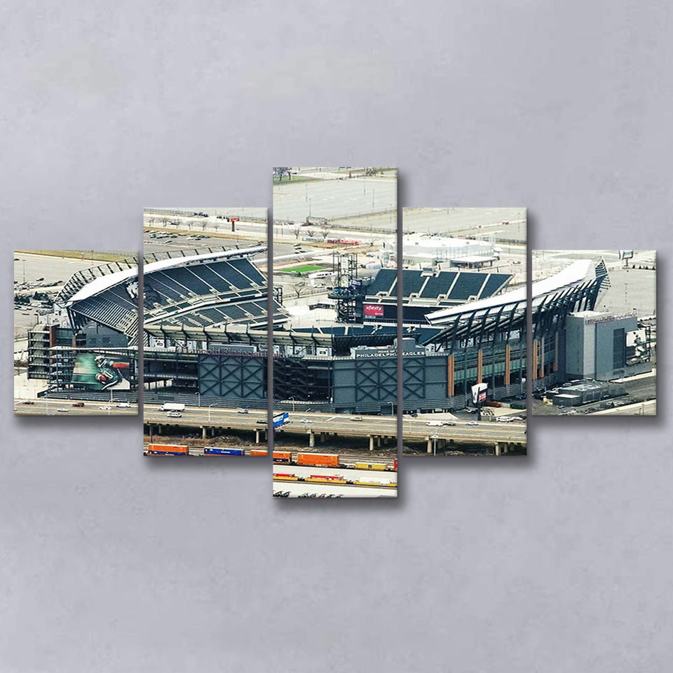 Philadelphia Eagles Stadium Canvas Prints Lincoln Financial Field Wall Art,Multi Panels,Sport Stadium Art Prints, Fan Gift