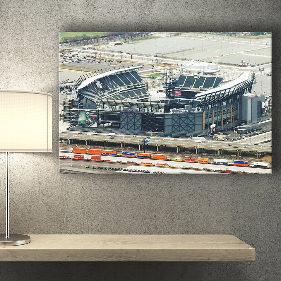 Philadelphia Eagles Stadium Canvas Prints Lincoln Financial Field Wall Art,Sport Stadium Art Prints, Fan Gift, Wall Decor