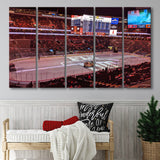 Philadelphia Flyers Stadium Canvas Prints Wells Fargo Center Wall Art,Multi Panels B,Sport Stadium Art Prints, Fan Gift