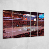Philadelphia Flyers Stadium Canvas Prints Wells Fargo Center Wall Art,Multi Panels B,Sport Stadium Art Prints, Fan Gift