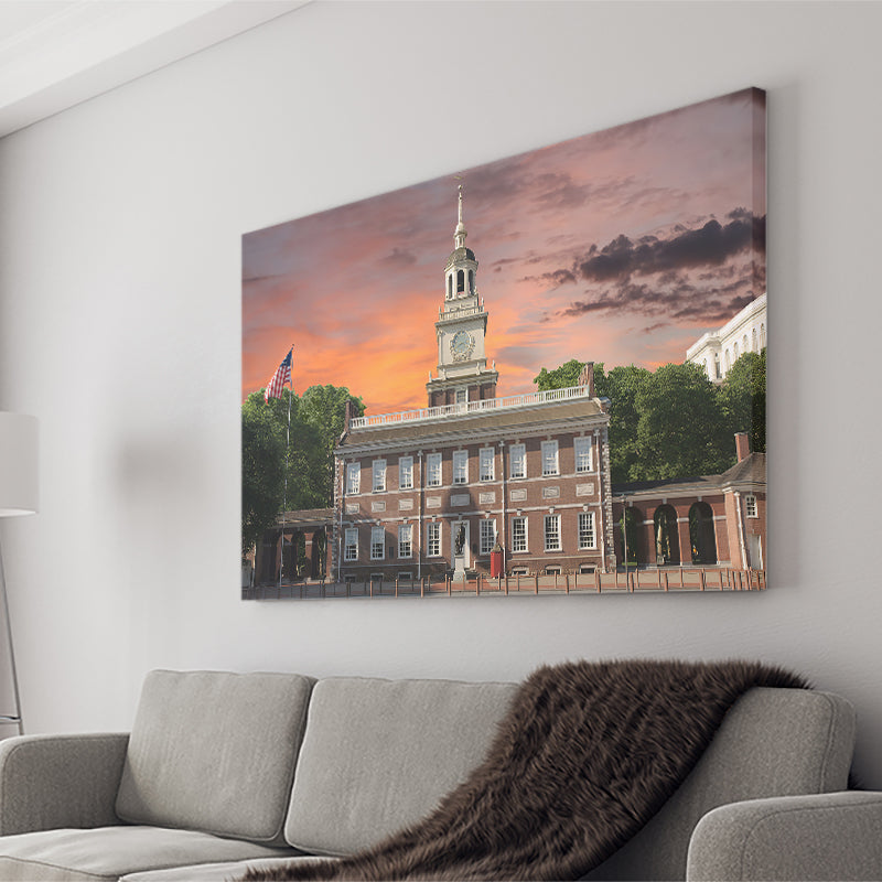 Philadelphia Independence National Park Canvas Wall Art - Canvas Prints, Prints for Sale, Canvas Painting, Canvas On Sale