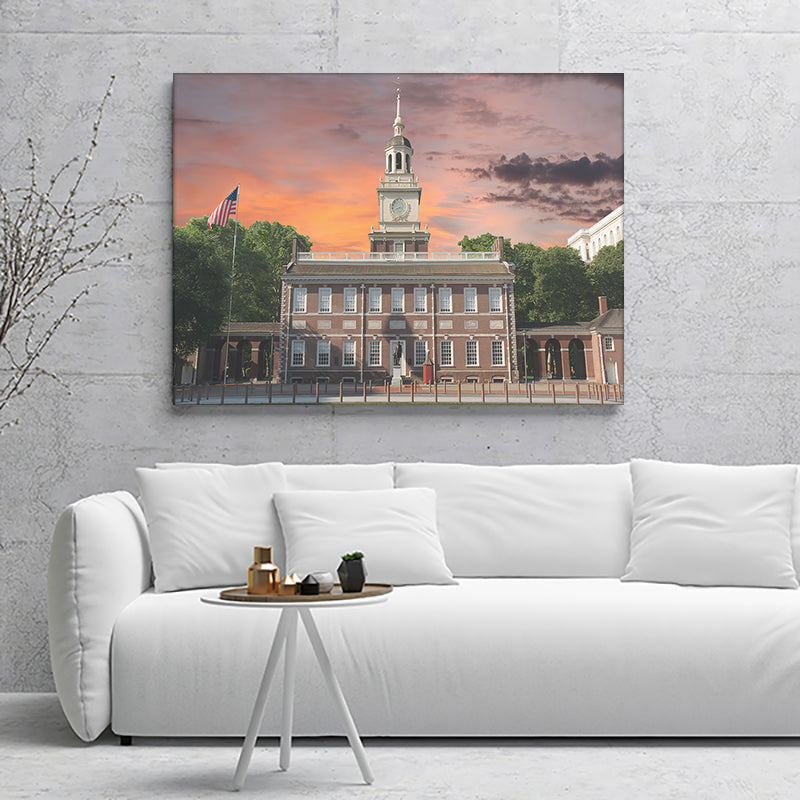 Philadelphia Independence National Park Canvas Wall Art - Canvas Prints, Prints for Sale, Canvas Painting, Canvas On Sale