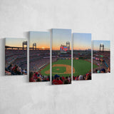Philadelphia Phillies Wall Art Citizens Bank Park Stadium Canvas Prints,Multi Panels,Sport Stadium Art Prints, Fan Gift