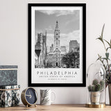 Philadelphia, Usa 1 Black And White Art Framed Art Prints Wall Art Decor, Framed Picture