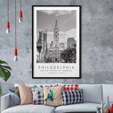 Philadelphia, Usa 1 Black And White Art Framed Art Prints Wall Art Decor, Framed Picture