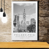 Philadelphia, Usa 1 Black And White Art Canvas Prints Wall Art Home Decor