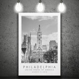 Philadelphia, Usa 1 Black And White Art Canvas Prints Wall Art Home Decor