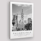 Philadelphia, Usa 1 Black And White Art Canvas Prints Wall Art Home Decor