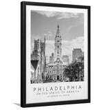 Philadelphia, Usa 1 Black And White Art Framed Art Prints Wall Art Decor, Framed Picture