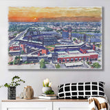 Phillies Stadium Watercolor Citizens Bank Stadium, Sport Art Prints Fan Gift, Canvas Prints Wall Art Decor