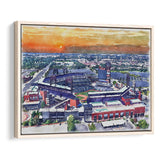 Phillies Stadium Watercolor Citizens Bank Stadium, Sport Art Prints Fan Gift, Framed Canvas Prints Wall Art Decor