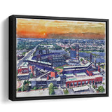 Phillies Stadium Watercolor Citizens Bank Stadium, Sport Art Prints Fan Gift, Framed Canvas Prints Wall Art Decor
