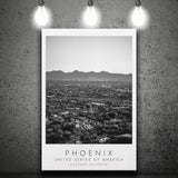 Phoenix, Usa Black And White Art Canvas Prints Wall Art Home Decor