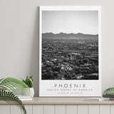 Phoenix, Usa Black And White Art Canvas Prints Wall Art Home Decor