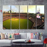 Pholder Houston Baseball And Malelivingspace 5 Pieces Canvas Prints Wall Art Decor - Painting Canvas,Multi Panel,Painting Prints,For Sale