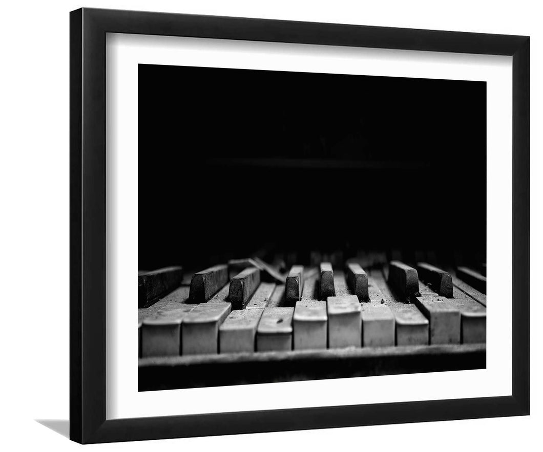 Piano Keys-Music art, Art print, Frame art, Plexiglass cover