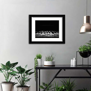 Piano Keys-Music art, Art print, Frame art, Plexiglass cover