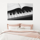 Piano And Notas Sheet Music  Canvas Wall Art - Canvas Prints, Prints For Sale, Painting Canvas,Canvas On Sale 