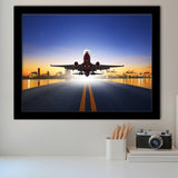 Pictures Airplane Passenger Airplanes Takes Off Flight Framed Art Prints Wall Decor - Painting Prints, Home Decor,Framed Picture, For Sale