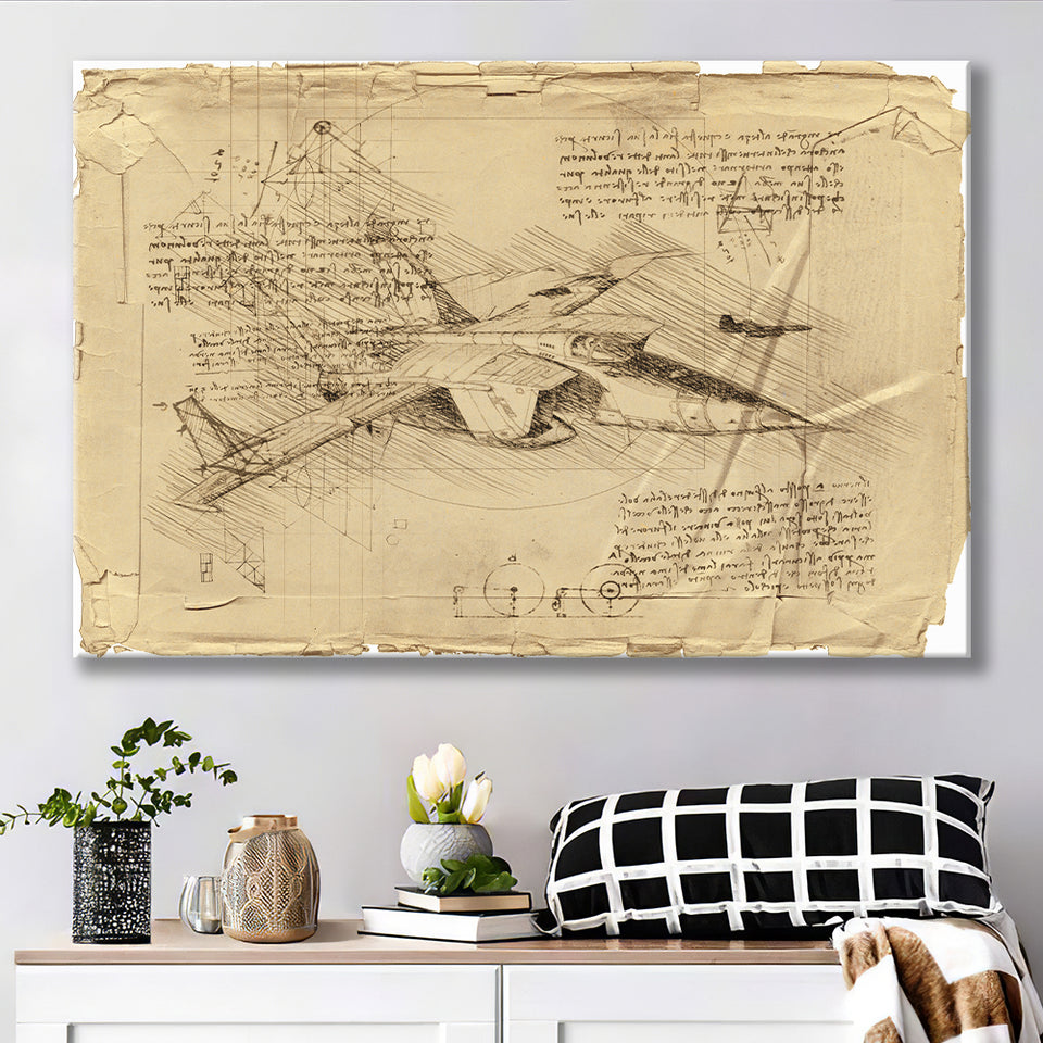 Pictures Fighter Aircraft Airplane Russian Mig 25Rbt Canvas Prints Wall Art - Painting Canvas, Painting Prints, Wall Home Decor, For Sale