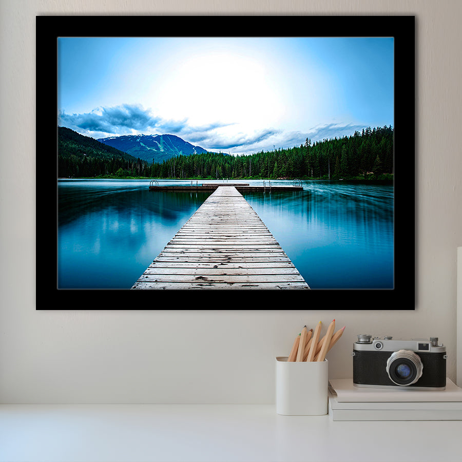Pier Canvas Framed Art Prints Wall Art Decor, Framed Picture, Home Decor