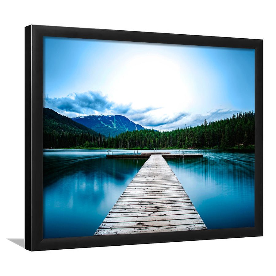 Pier Canvas Framed Art Prints Wall Art Decor, Framed Picture, Home Decor