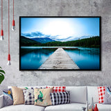 Pier Canvas Framed Art Prints Wall Art Decor, Framed Picture, Home Decor