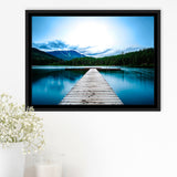 Pier Canvas Framed Canvas Prints Wall Art Decor, Framed Picture, Floating Frame