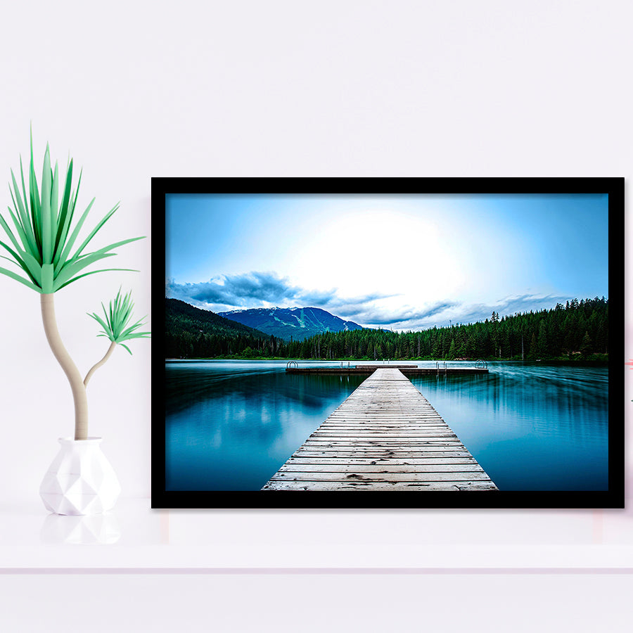Pier Canvas Framed Art Prints Wall Art Decor, Framed Picture, Home Decor
