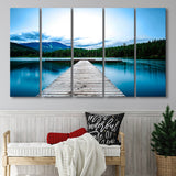 Pier Lake House Decor Forest Canvas Extra Large Canvas Prints Multi Panels B Wall Art Prints Home Decor