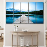 Pier Lake House Decor Forest Canvas Extra Large Canvas Prints Multi Panels B Wall Art Prints Home Decor