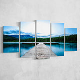 Pier Lake House Decor Forest Canvas Large Canvas Prints Multi Panels Wall Art Prints Home Decor