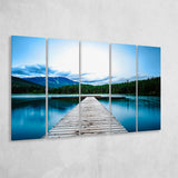 Pier Lake House Decor Forest Canvas Extra Large Canvas Prints Multi Panels B Wall Art Prints Home Decor