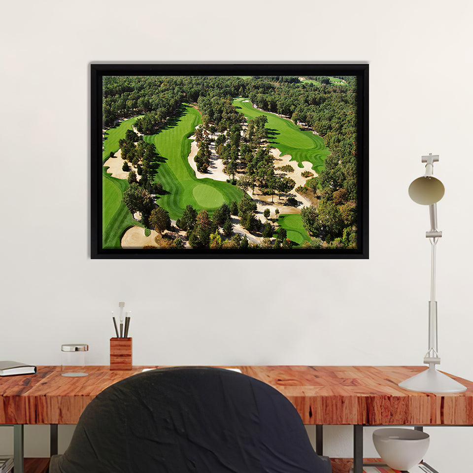 Pine Barrens Golf Club Jackson United States Framed Canvas Prints Wall Art - Painting Prints, Home Wall Decor, Painting Canvas