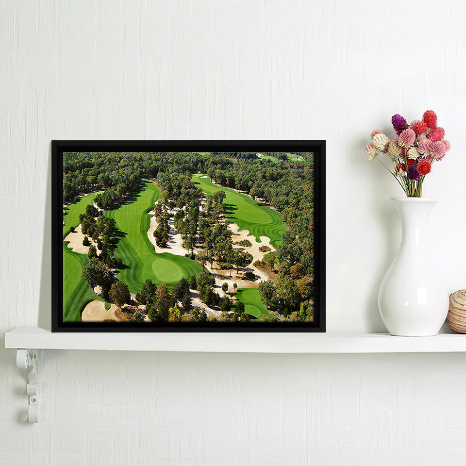 Pine Barrens Golf Club Jackson United States Framed Canvas Prints Wall Art - Painting Prints, Home Wall Decor, Painting Canvas