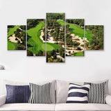 Pine Barrens Golf Club Jackson United States  5 Pieces Canvas Prints Wall Art - Painting Canvas, Multi Panel, Home Wall Decor, For Sale
