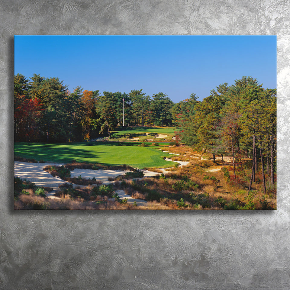 Pine Valley Golf Club Hole 18 Pine Valley Golf Courses, Pine Valley, New Jersey, Golf Art Print, Canvas Prints Wall Art Decor