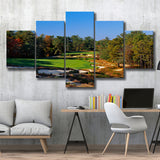 Pine Valley Golf Club Hole 18 Pine Valley Golf Courses, Pine Valley, New Jersey, 5 Panels Canvas Prints Wall Art Decor