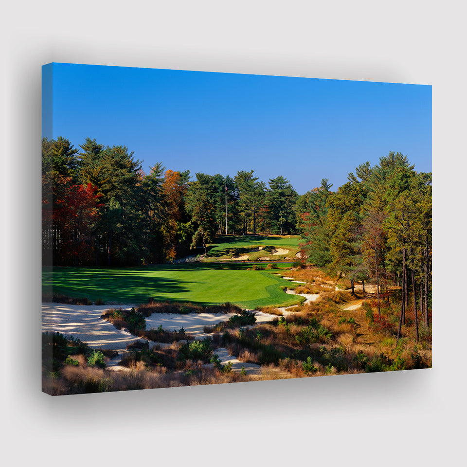 Pine Valley Golf Club Hole 18 Pine Valley Golf Courses, Pine Valley, New Jersey, Golf Art Print, Canvas Prints Wall Art Decor