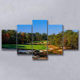 Pine Valley Golf Club Hole 18 Pine Valley Golf Courses, Pine Valley, New Jersey, 5 Panels Canvas Prints Wall Art Decor