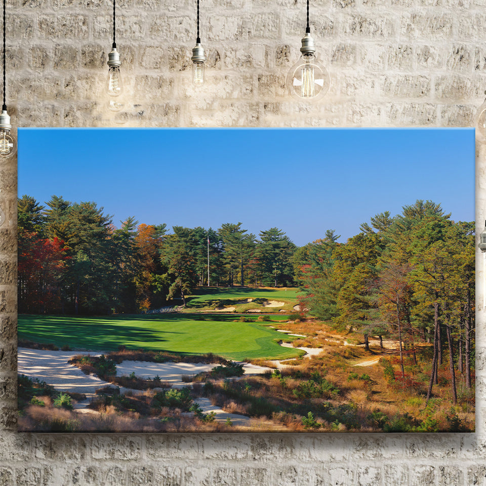 Pine Valley Golf Club Hole 18 Pine Valley Golf Courses, Pine Valley, New Jersey, Golf Art Print, Canvas Prints Wall Art Decor