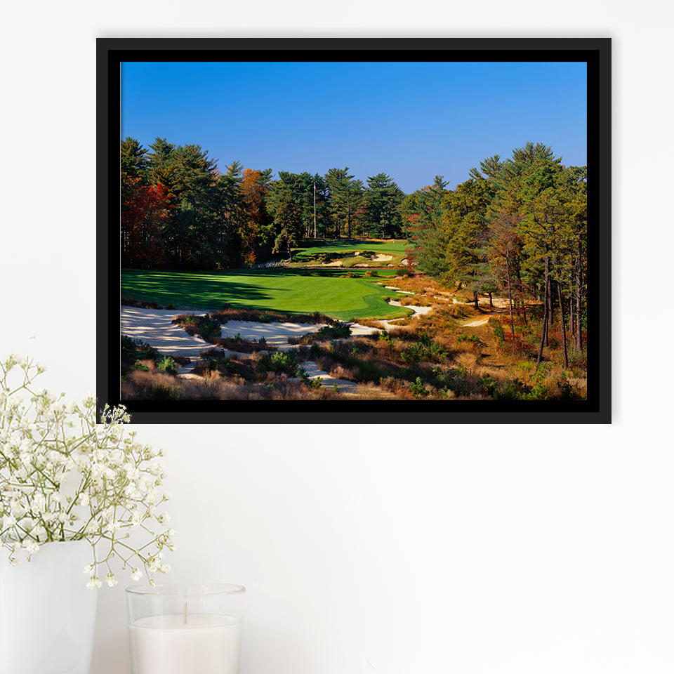 Pine Valley Golf Club Hole 18 Pine Valley Golf Courses, Pine Valley, New Jersey, Framed Canvas Prints Wall Art Decor