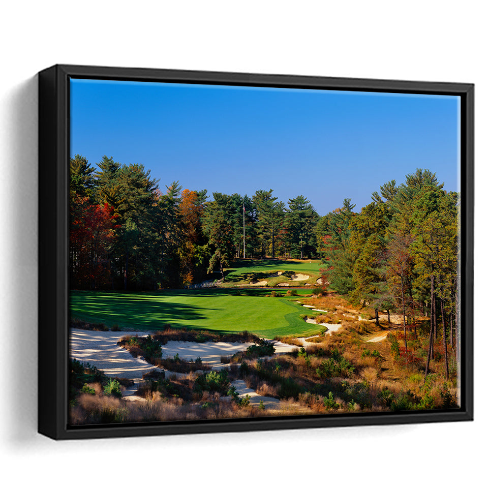 Pine Valley Golf Club Hole 18 Pine Valley Golf Courses, Pine Valley, New Jersey, Framed Canvas Prints Wall Art Decor