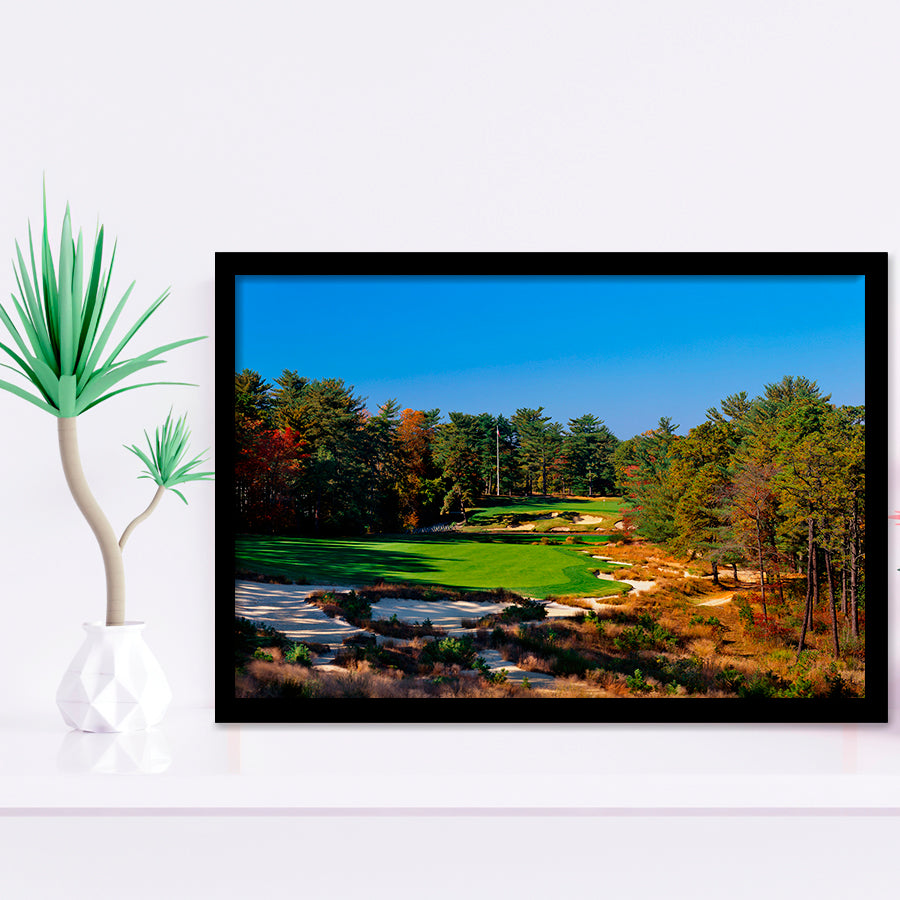 Pine Valley Golf Club Hole 18 Pine Valley Golf Courses, Pine Valley, New Jersey, Golf Sport Print, Framed Art Prints Home Decor