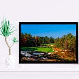Pine Valley Golf Club Hole 18 Pine Valley Golf Courses, Pine Valley, New Jersey, Golf Sport Print, Framed Art Prints Home Decor