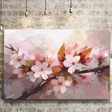 Pink Cherry Blossom Wall Art Canvas Prints Wall Art, Home Living Room Decor, Large Canvas