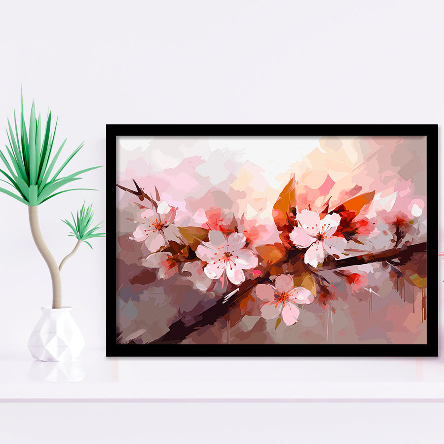 Pink Cherry Blossom Wall Art Framed Art Prints Wall Decor, Framed Picture, Large Art Prints