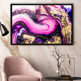 Pink Marble Art Framed Canvas Prints Wall Art Decor, Framed Picture, Floating Frame